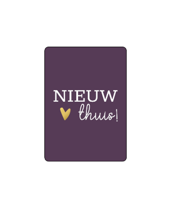 cadeaukaartje nieuw thuis