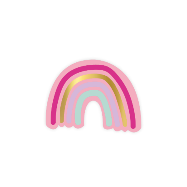 sticker regenboog 65x50mm