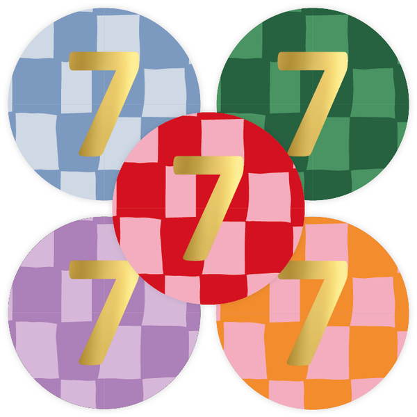 sticker 7 40mm 5 stuks