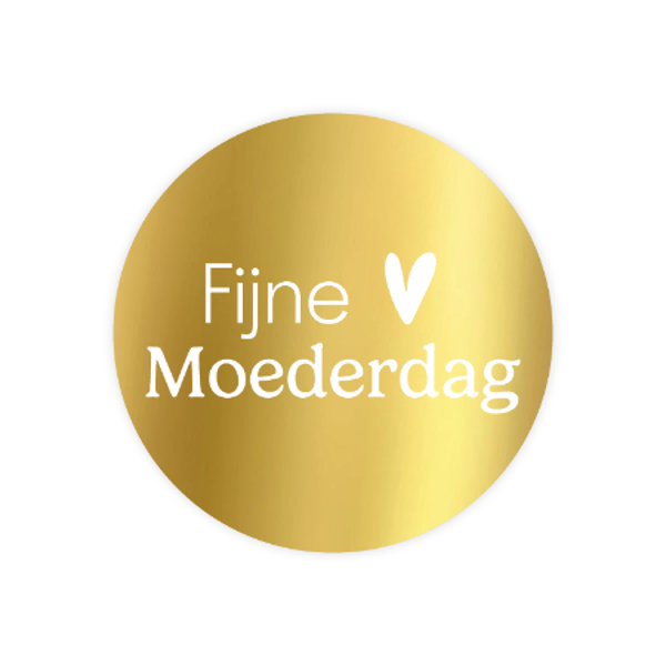 sticker fijne moederdag 40mm