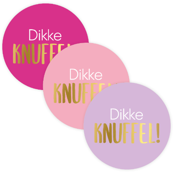 sticker dikke knuffel 50mm 3 varianten