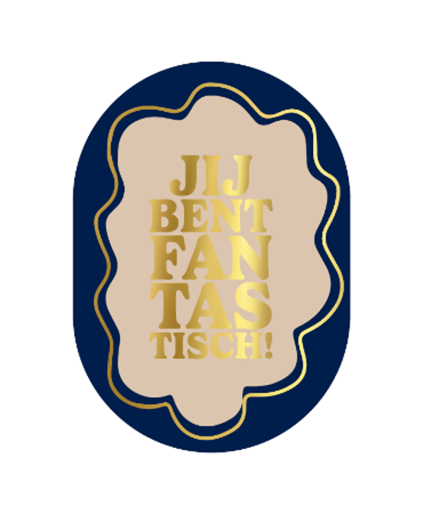 ansichtkaart jij bent fantastisch ovaal