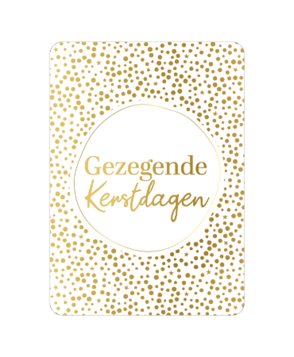 kerst ansichtkaart gezegende kerstdagen