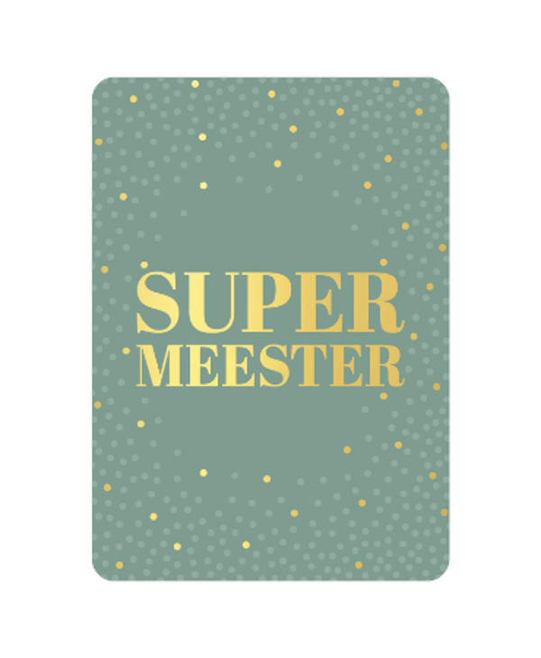 ansichtkaart super meester