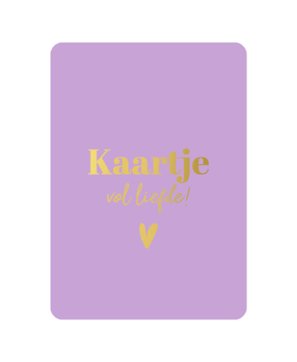 ansichtkaart kaartje vol liefde