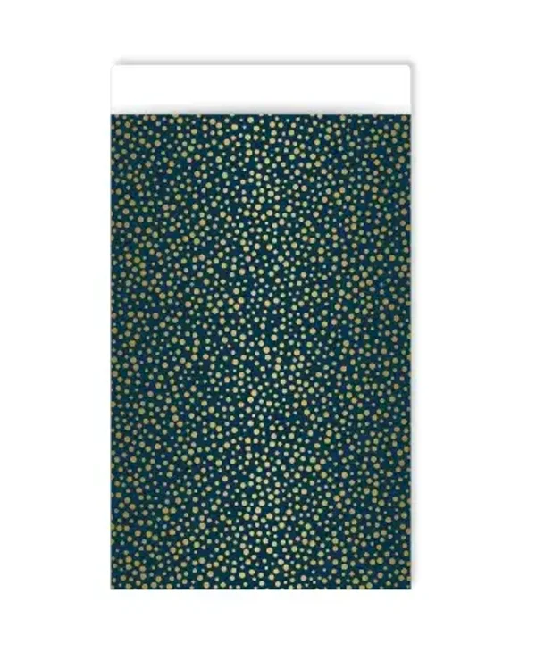 cadeauzakje dots donker blauw M