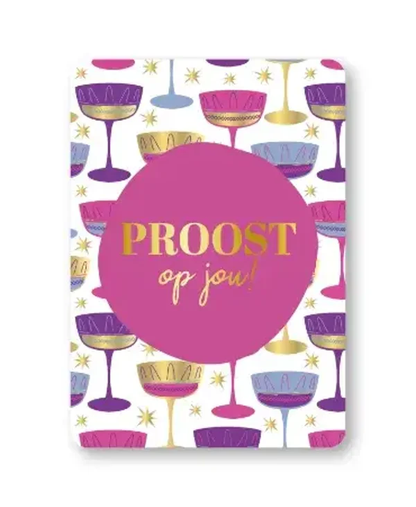 cadeaukaartje proost op jou coctails