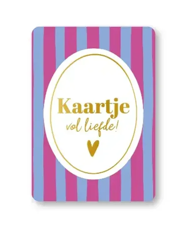 ansichtkaart kaartje vol liefde