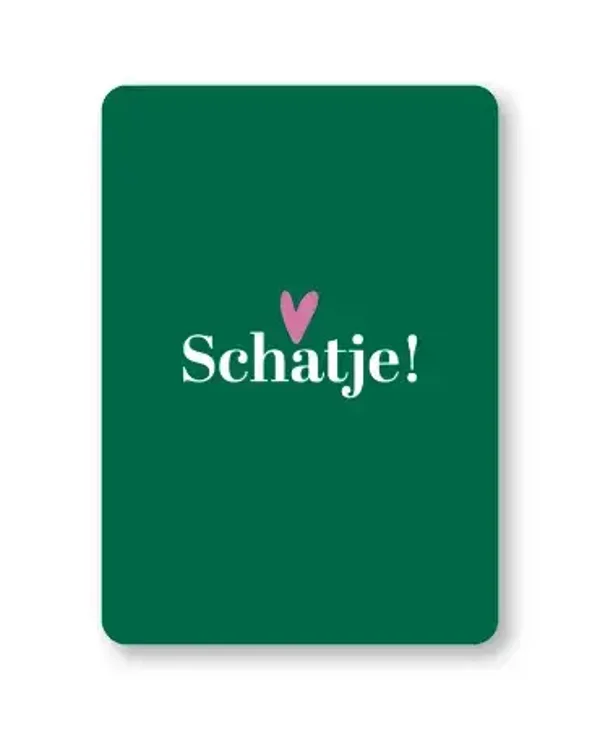 ansichtkaart schatje