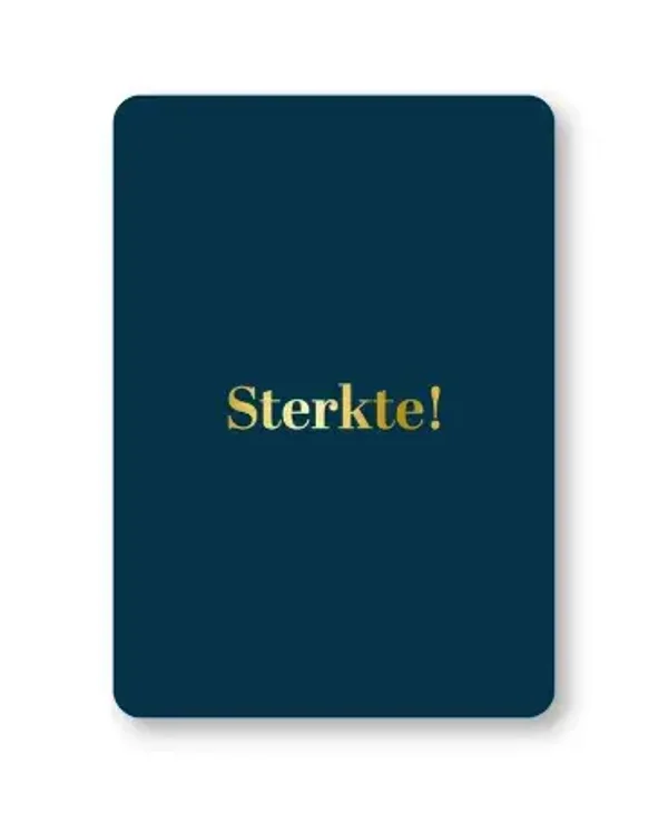 ansichtkaart sterkte donkerblauw