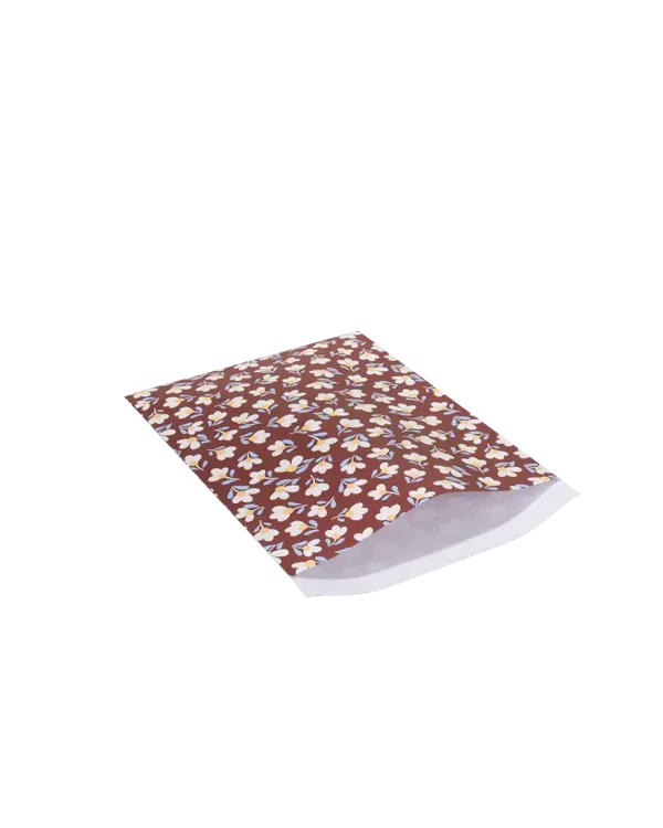 cadeauzakje flower wine red L