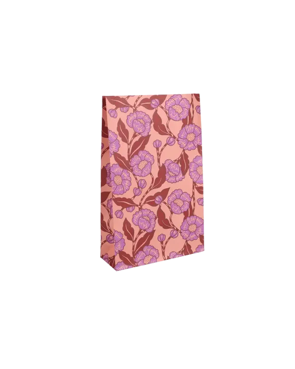 blokbodemzak  flower blockprint M