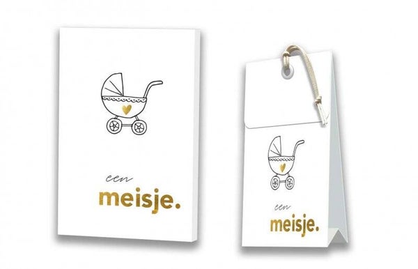 Kaart met bijpassend geurzakje een meisje