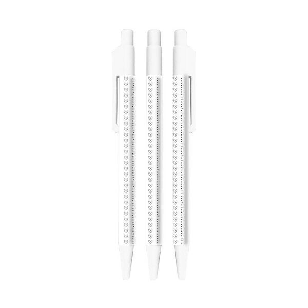 Gift Balpen hartjes met dots (per stuk)