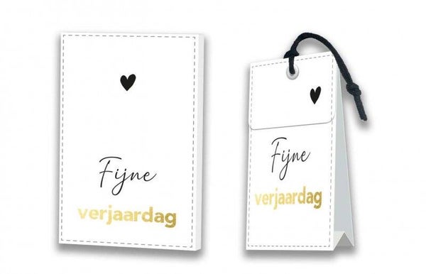 Kaart met bijpassend geurzakje Fijne Verjaardag