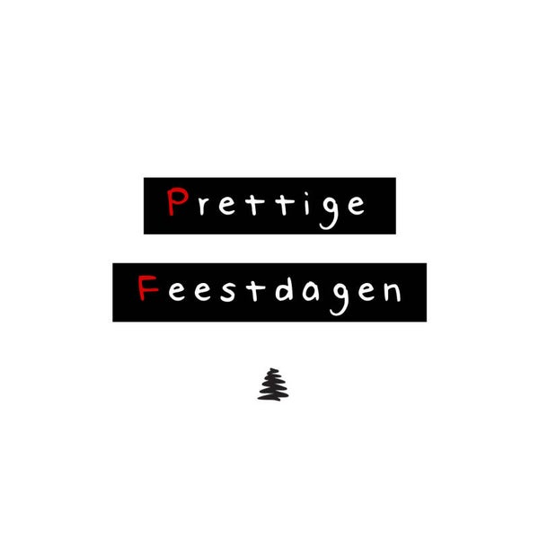 kerst kaart prettige feestdagen