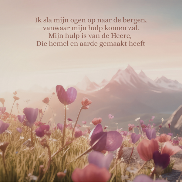 wenskaart ik sla mijn ogen bloemenveld COMING SOON