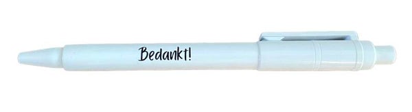 Gift balpen Bedankt