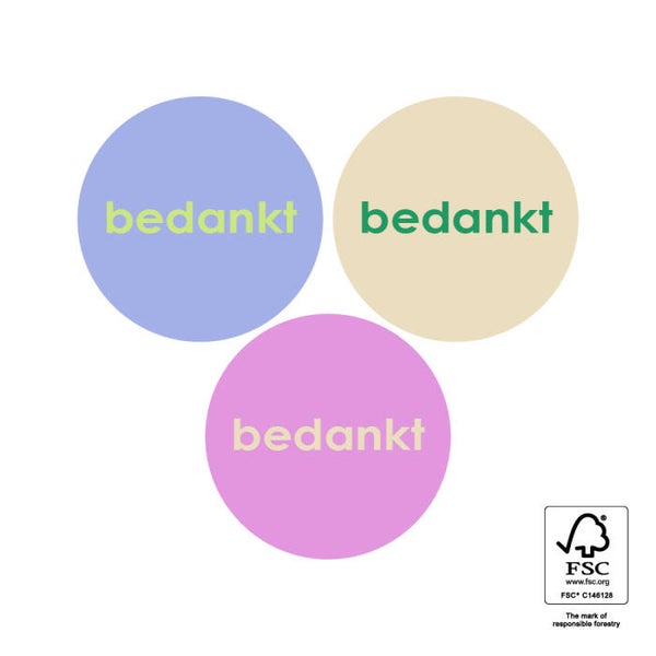 sticker bedankt 3 kleuren 35mm