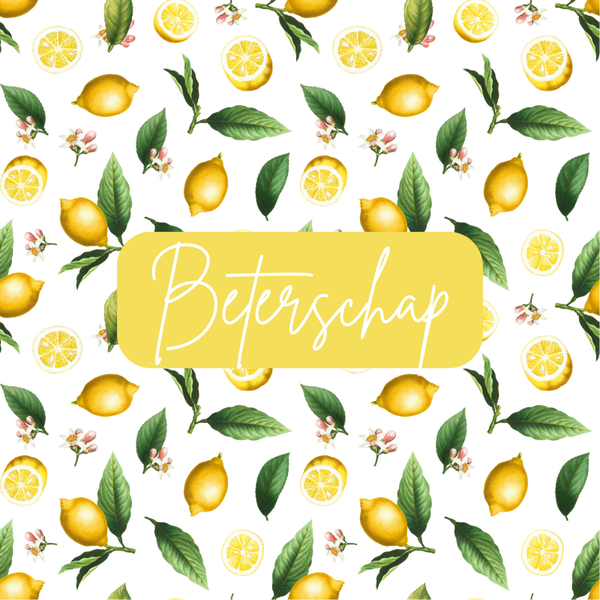 Wenskaart Beterschap citroenen