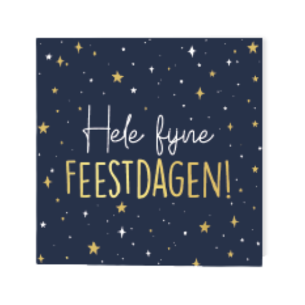 kerst hele fijne feestdagen donkerblauw
