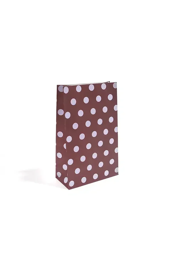 blokbodemzak stippen donker rood blauw M