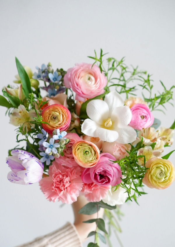 ansichtkaart fleurige bos bloemen BINNENKORT VERKRIJGBAAR