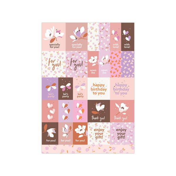 stickervel voorjaar roze