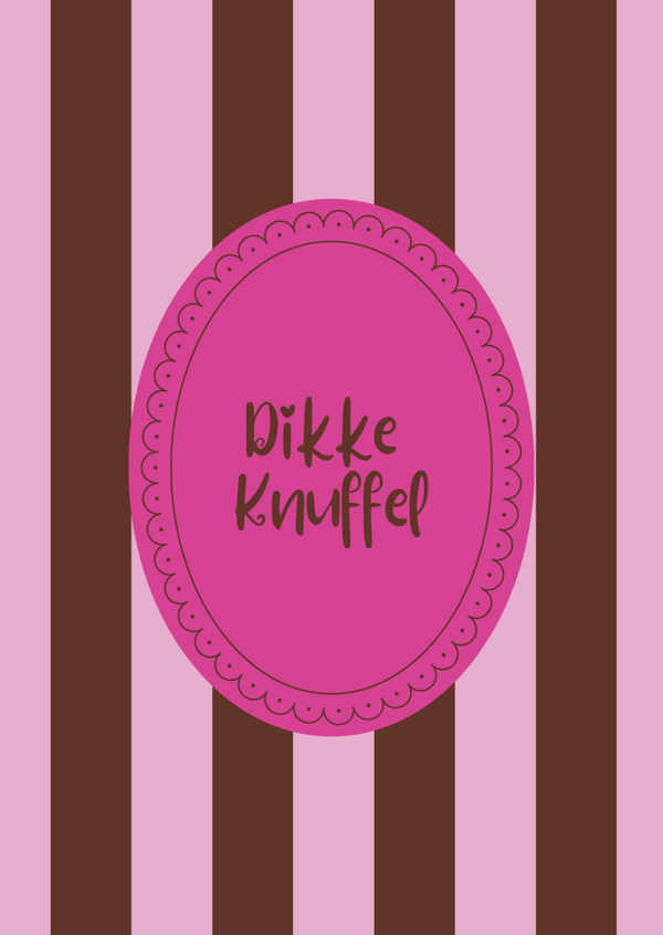 ansichtkaart dikke knuffel strepen BINNENKORT VERKRIJGBAAR
