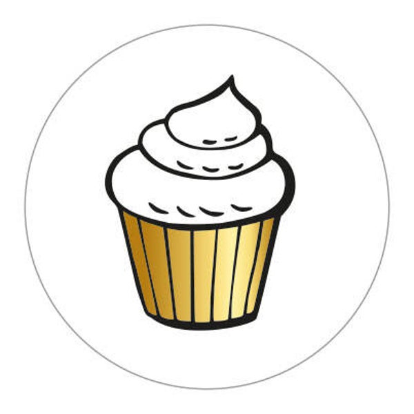 sticker cupcake 40mm