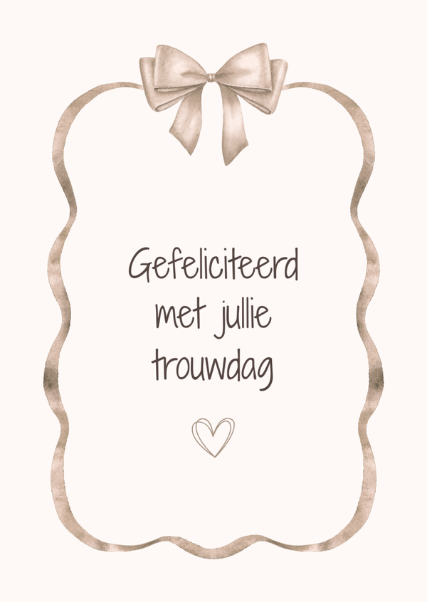 ansichtkaart gefeliciteerd met jullie trouwdag BINNENKORT VERKRIJGBAAR