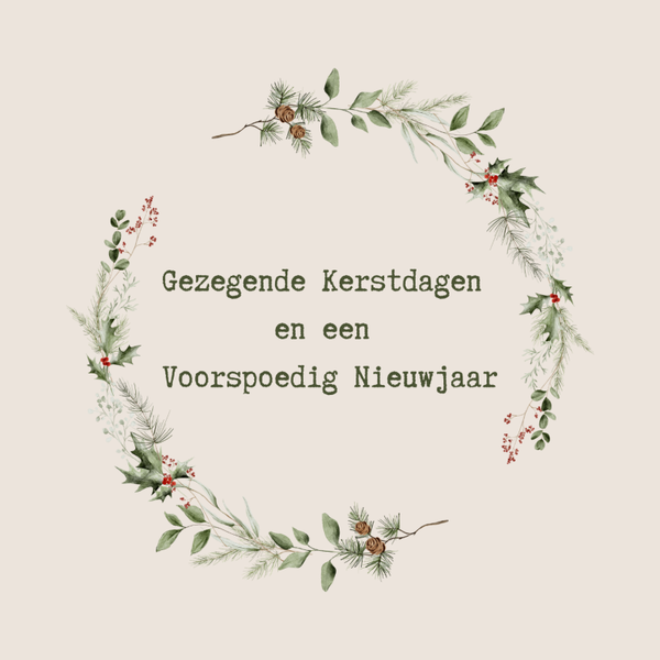 kerst wenskaart GEZEGENDE KERSTDAGEN J
