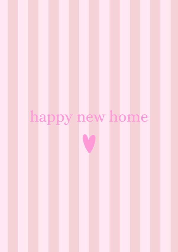 ansichtkaart happy new home