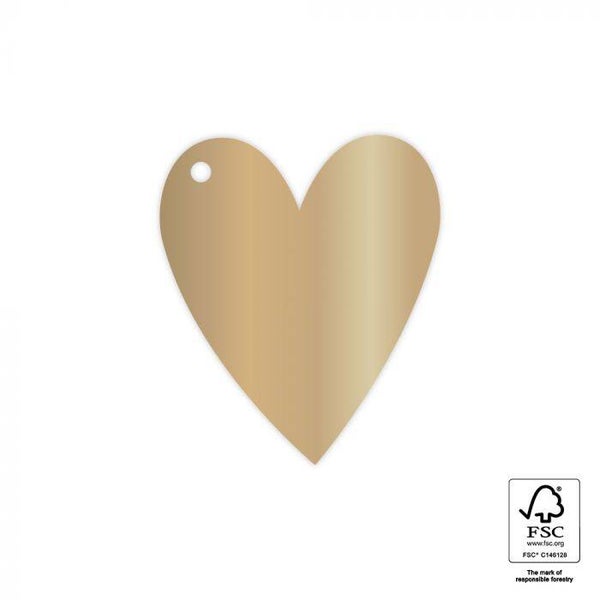 cadeaulabel goud hart