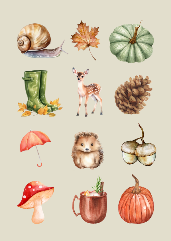 ansichtkaart herfst BINNENKORT VERKRIJGBAAR