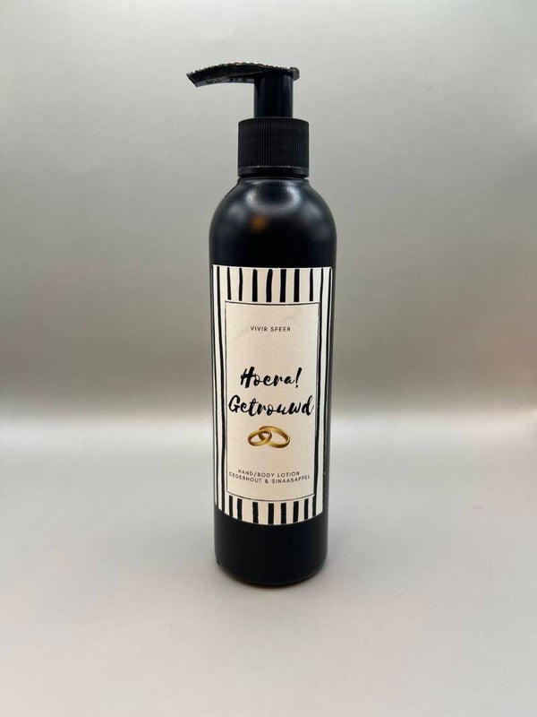 lotion hoera getrouwd