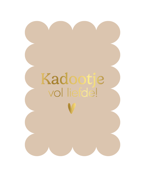 Ansichtkaart kadootje vol liefde