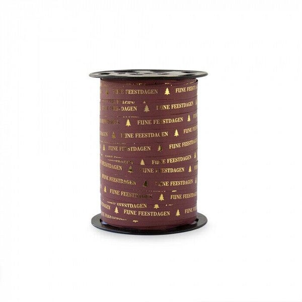 kerst kadolint fijne feestdagen donkerrood