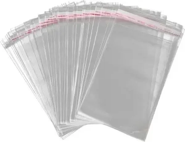 Cellofaanzakhe 8x12cm met plakstrip