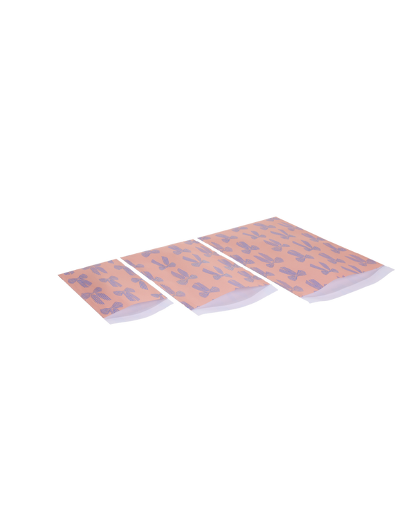 cadeauzakje strikken lila roze M