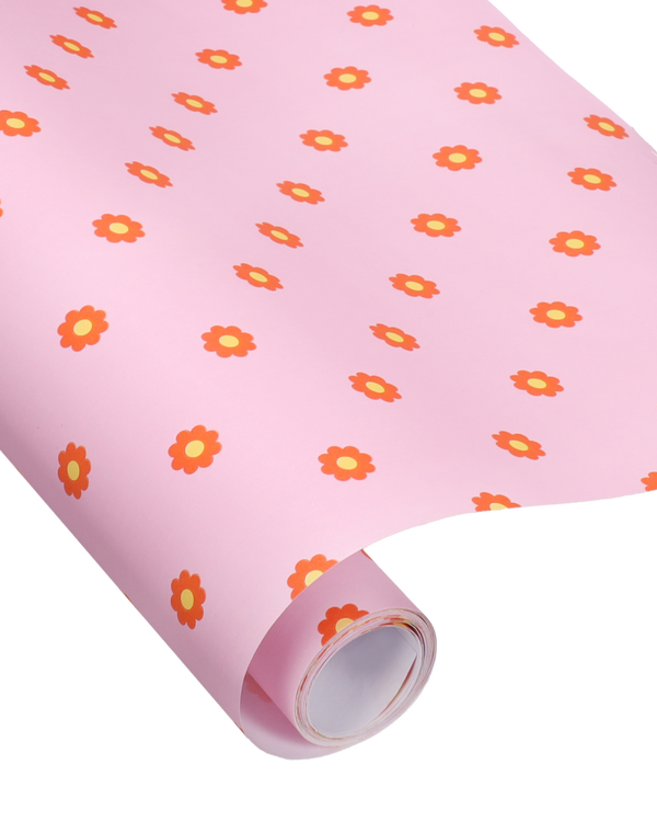 kadopapier flowers roze