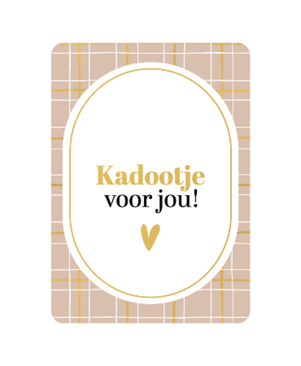 ansichtkaart kadootje voor jou  ruitje