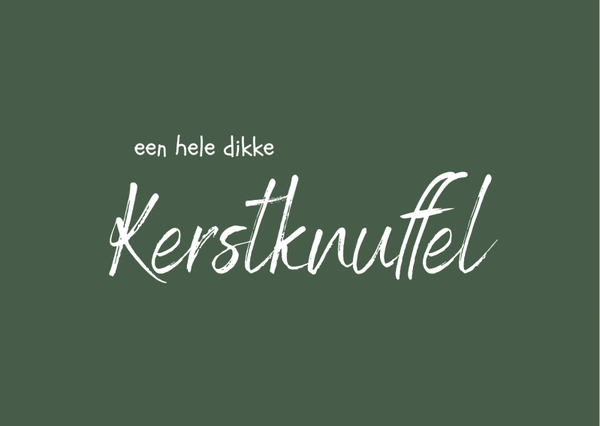 kerst Ansichtkaart Kerstknuffel