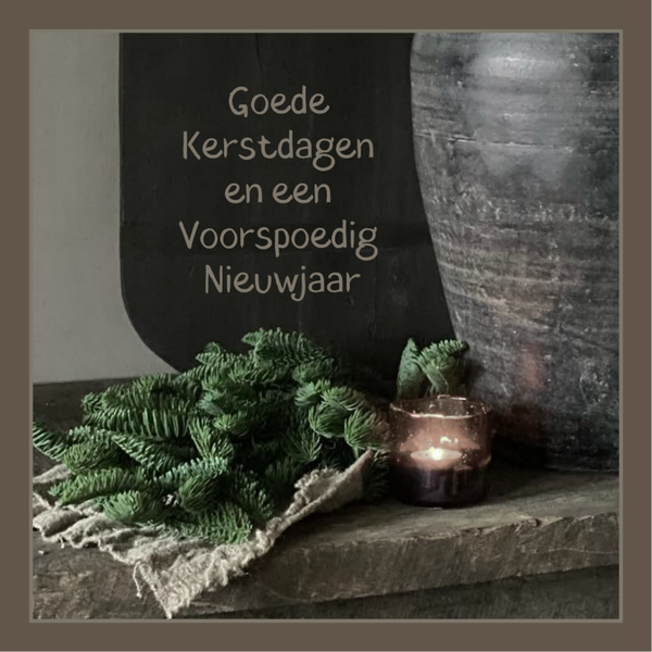 kerst wenskaart GOEDE KERSTDAGEN toefje met kaarsje