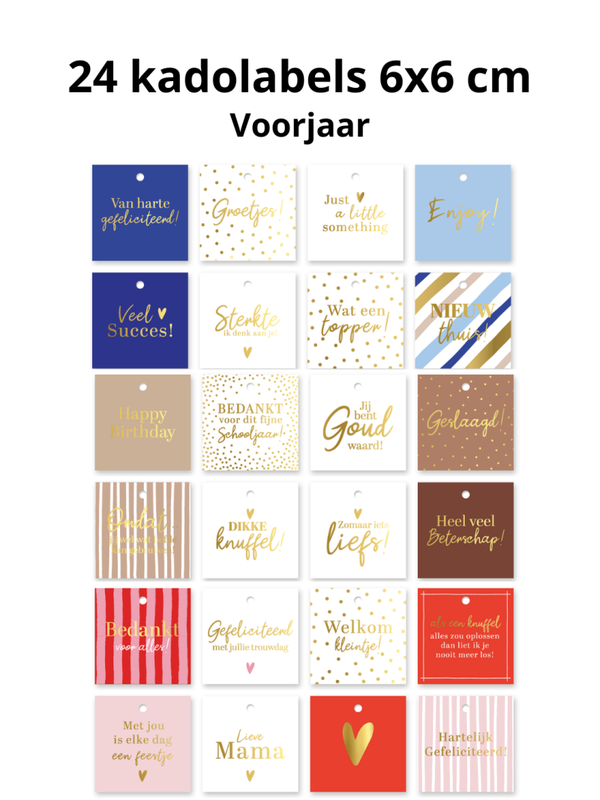 set kadolabels voorjaar