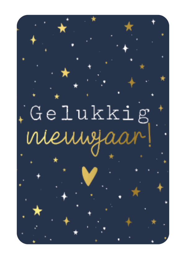 kerst ansichtkaart gelukkig nieuwjaar