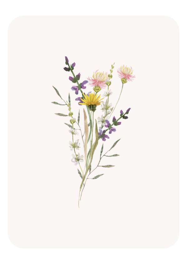 ansichtkaart blanco bloemen 13 COMING SOON