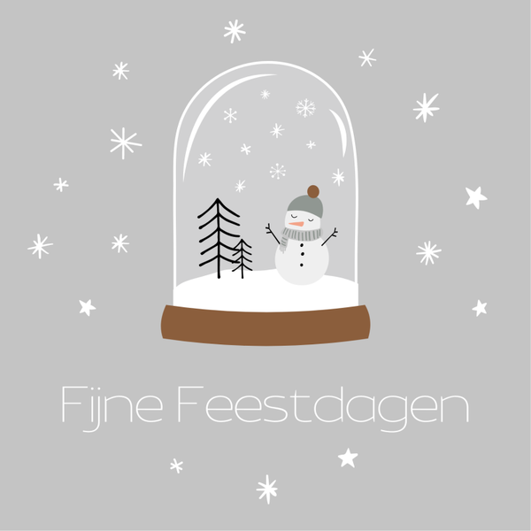 FIjne Feestdagen sneeuwpop