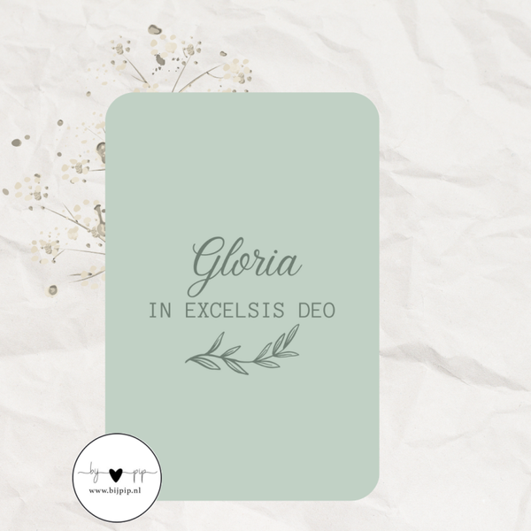 Kerst Ansichtkaart Gloria