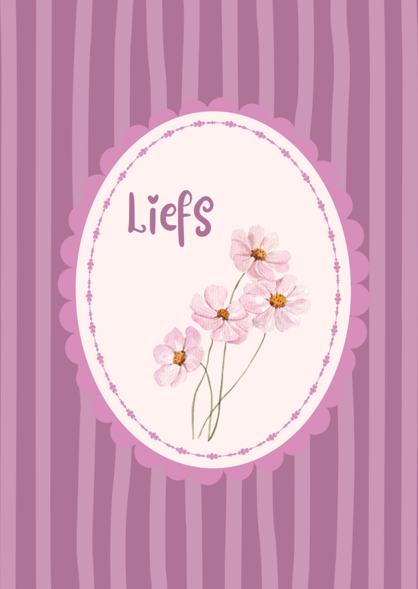 ansichtkaart Liefs bosje bloemen BINNENKORT VERKRIJGBAAR